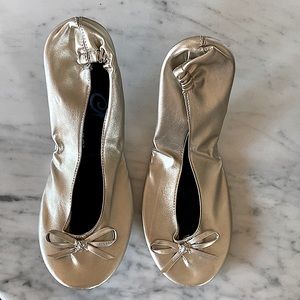 Cinderollies, Ballet Flats, Gold, Size S